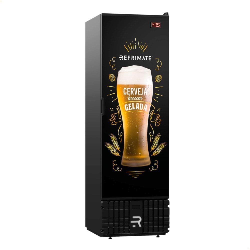 Visa Cooler Cerveja Refrimate 570 Litros 220V Porta Sólida VCCE570PS