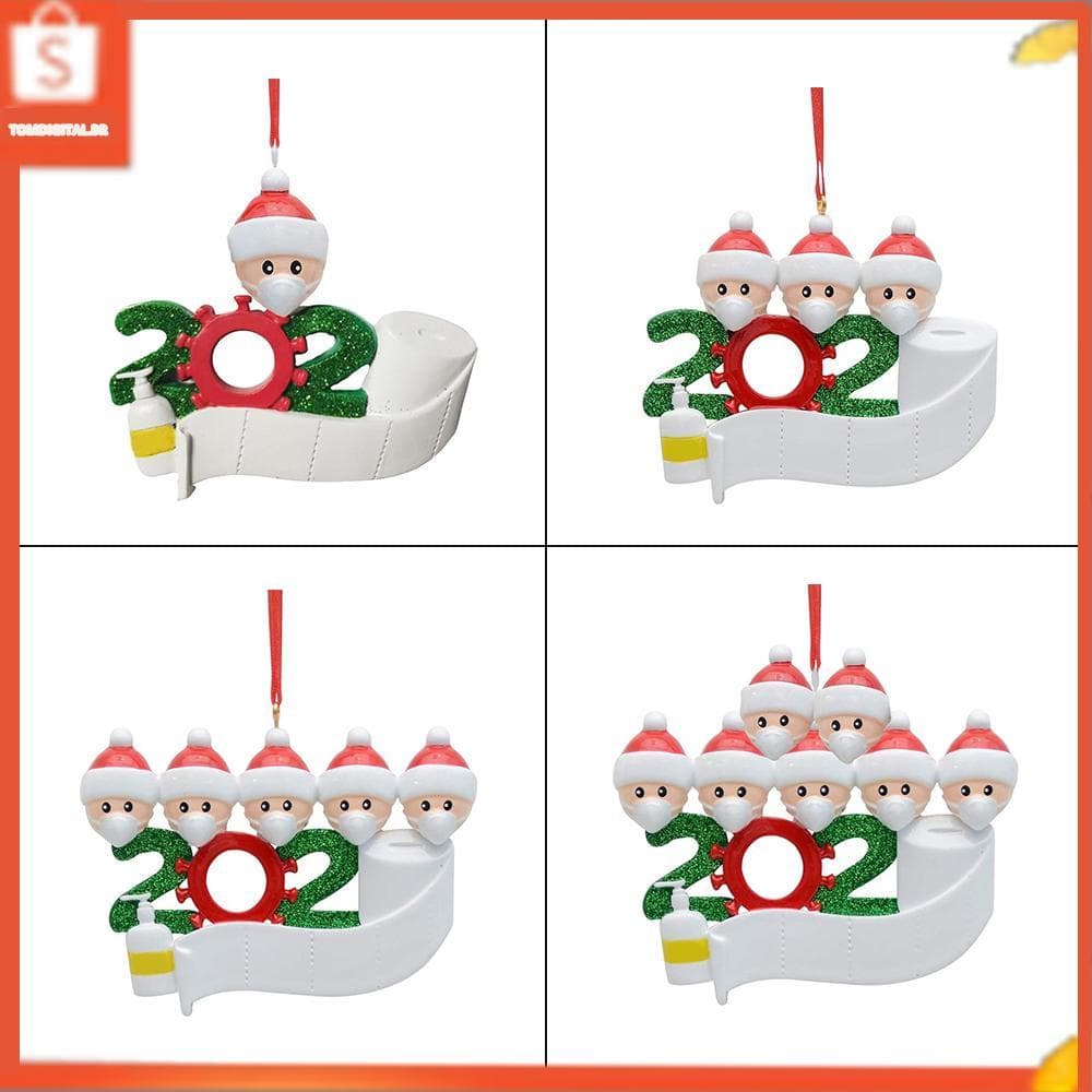 Kit de enfeite de natal IUPPA para família, kit de decoração de árvore personalizada, presente de festival para