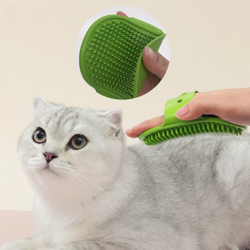 Escova de banho para animais de estimação, escova de banho para cães e gatos, escova de massagem para cães, luvas de lim