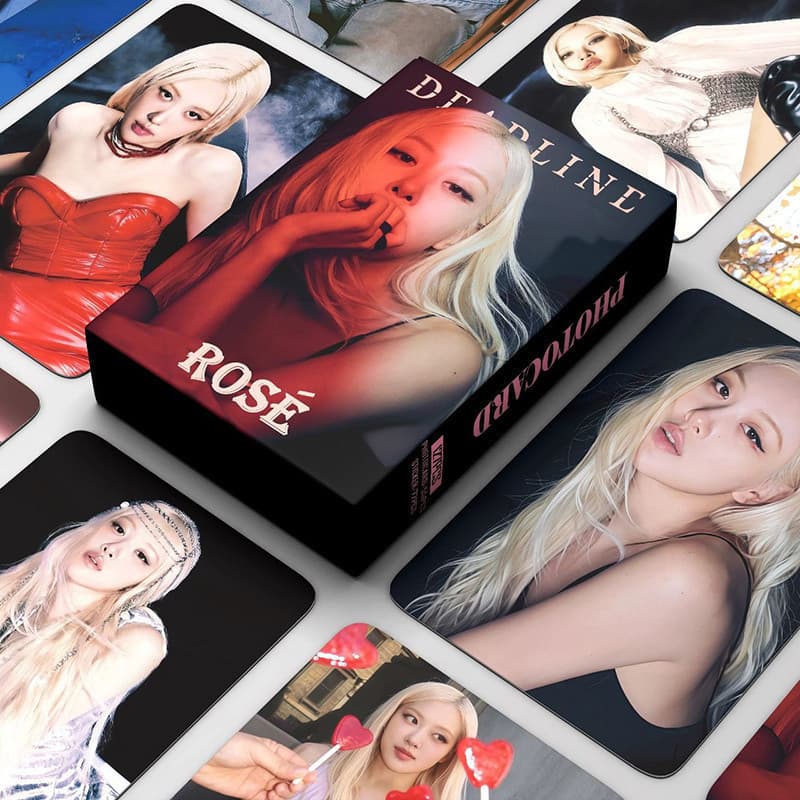 127 peças/caixa Cartão Fotográfico BLACKPINK ROSE, Cartão de Coleção do Álbum DEADLINE, Adesivo KPOP LOMO OBGH ZDYP