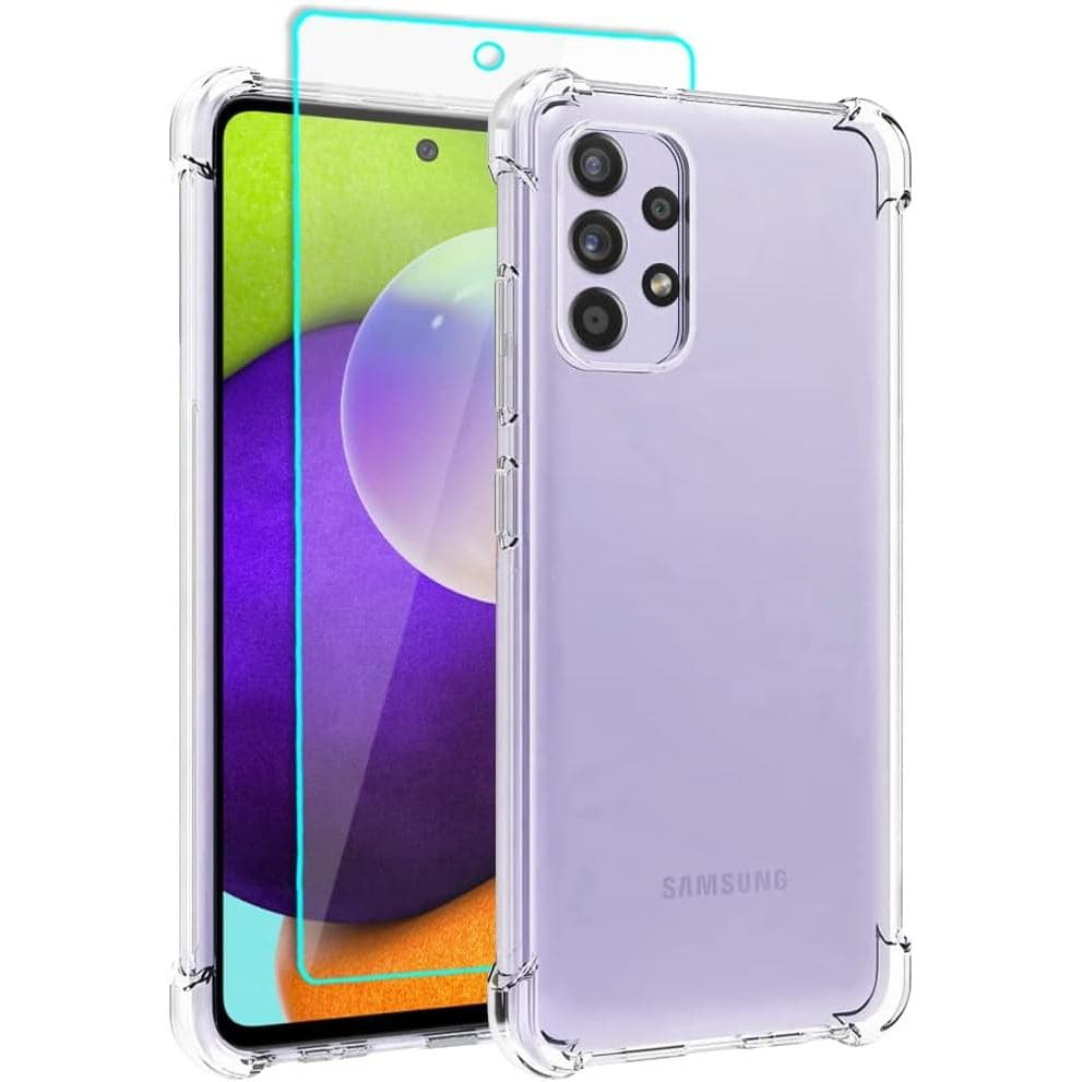 Capa para Samsung A52, Capa para Galaxy A52 5G com Protetor de Tela, Capa Protetora de Telefone em TPU de Silicone Macio