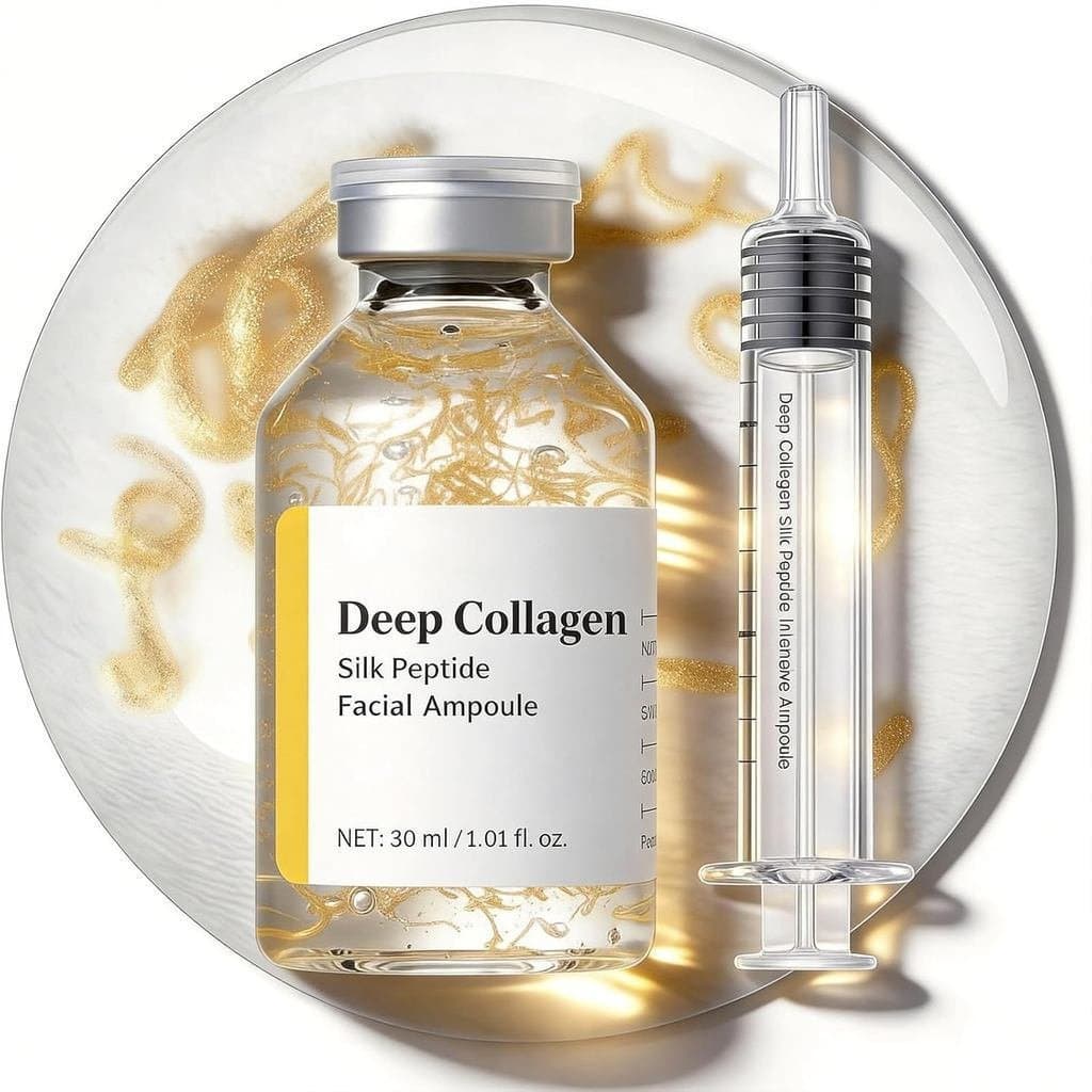 Ampola Intensiva de Peptídeos de Seda com Colágeno Profundo, Ampola Intensiva de Peptídeos de Seda para Lifting, Sérum H