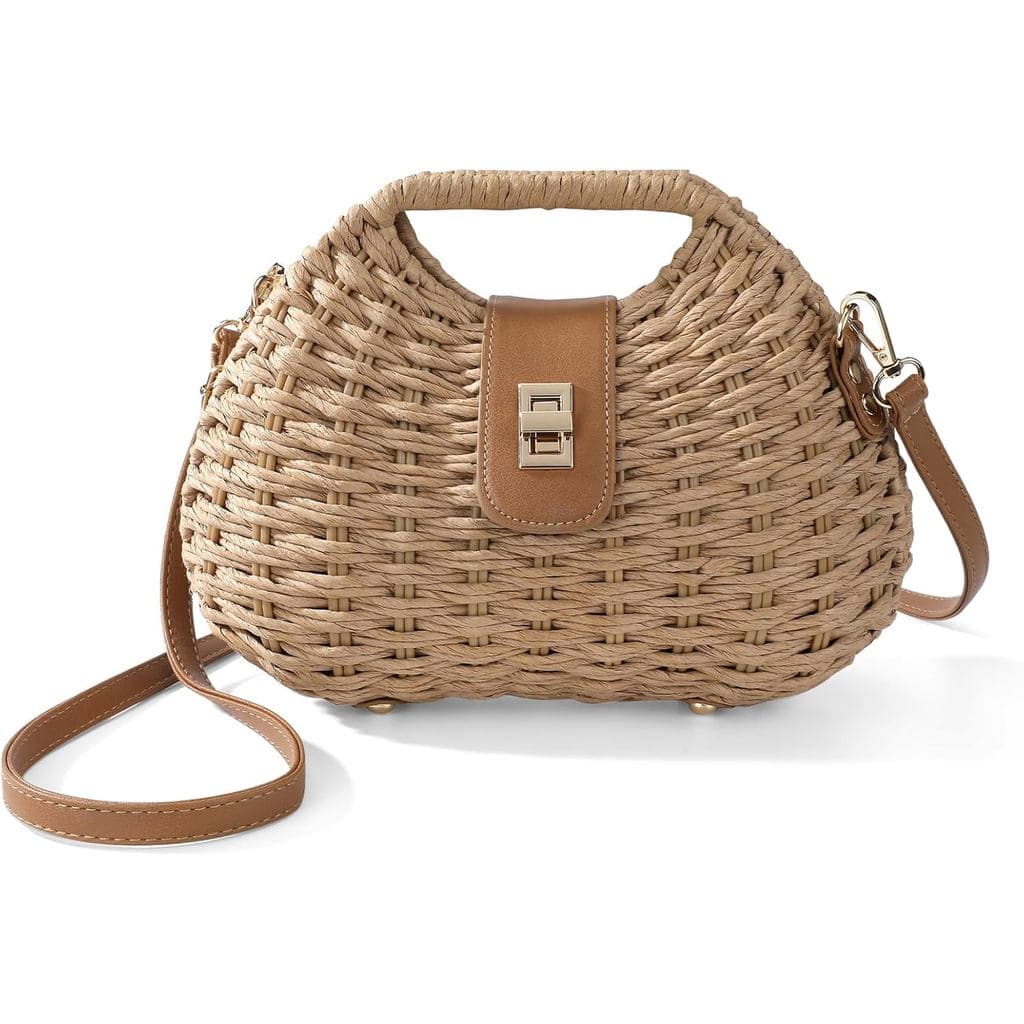 Bolsa Clutch Feminina Richeart - Bolsa Transversal de Praia de Verão com Alça de Ombro Ajustável - Bolsa de Ombro de Pal
