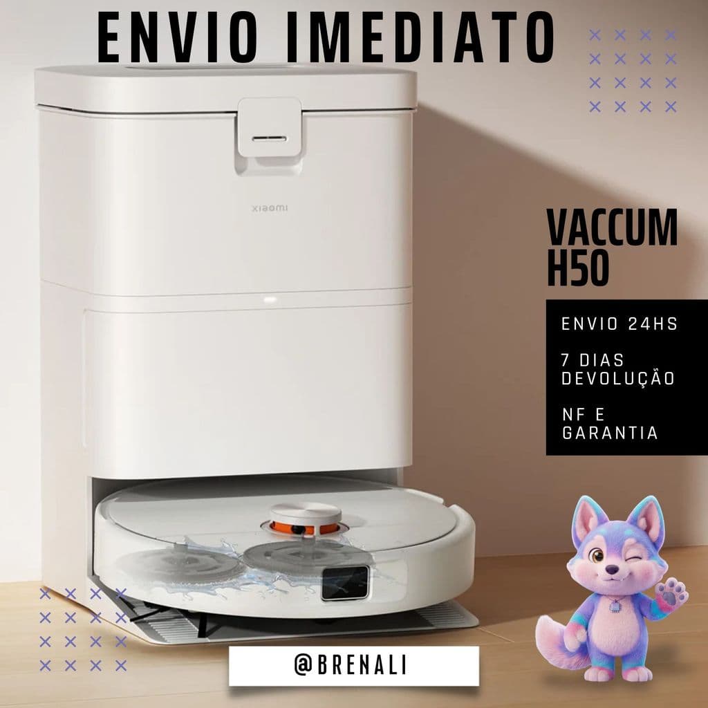 Xiaomi H50 10000Pa Robô Aspirador Mapeamento Inteligente