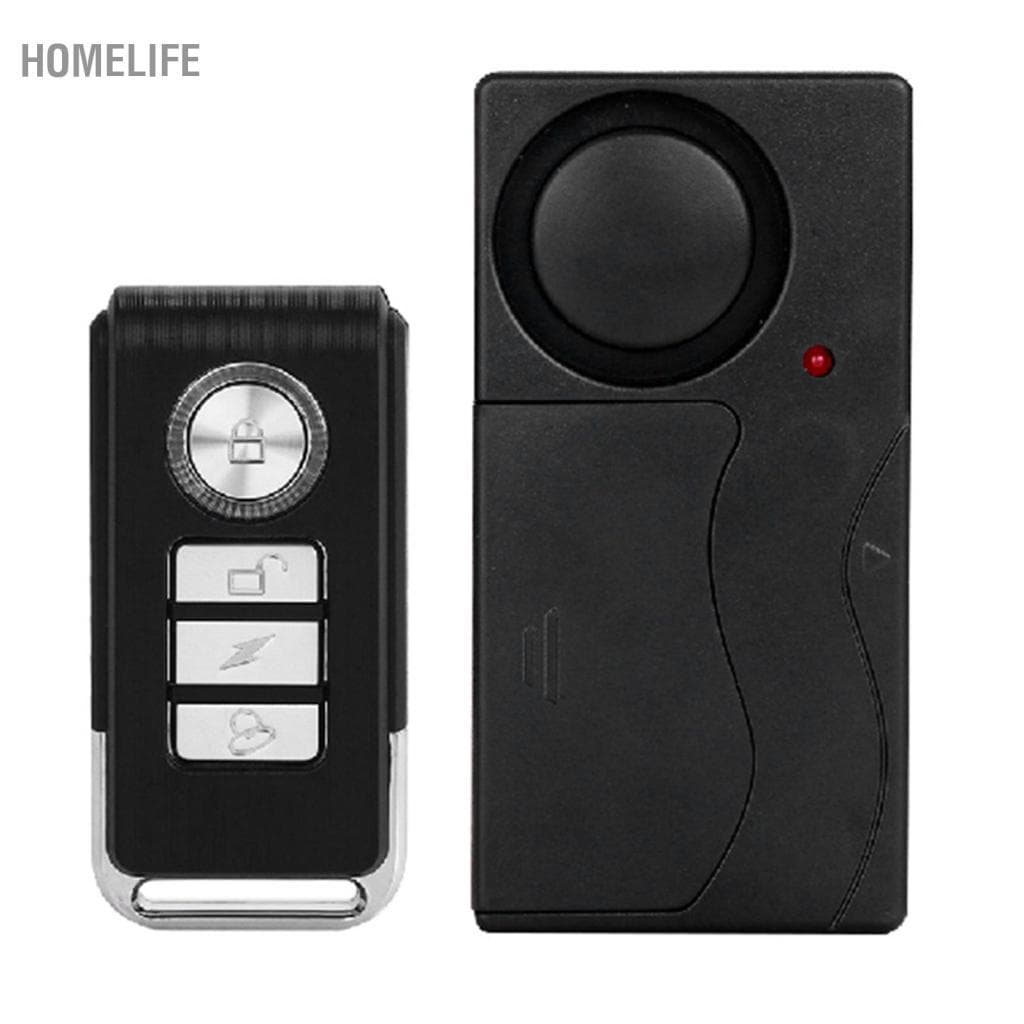 Homelife HUIOP Alarme de vibração anti-roubo 110dB Sensor de movimento de bicicleta Sensores de segurança de bicicleta