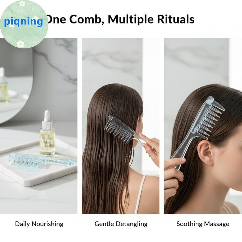 Piqning Mini Aplicador De Cuidados Com O Couro Cabeludo Portátil Multifuncional Anti-Frizz Ferramenta De Estilo De Cabel
