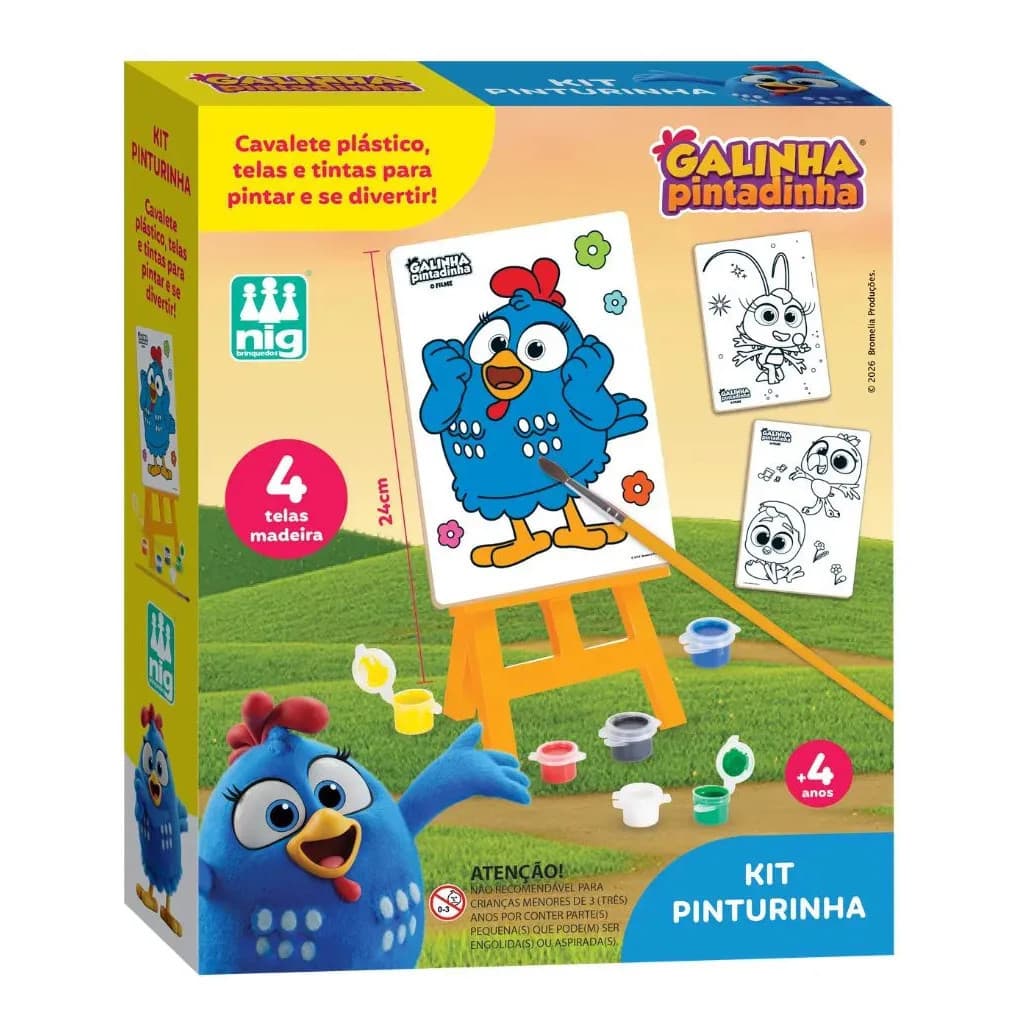 Nig Brinquedos Pintura Galinha Pintadinha Amarelo