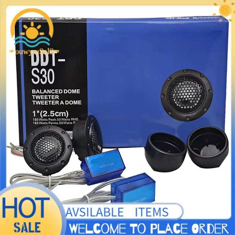 DDT-S30 1 Par Tweeter De Carro Filme De Seda De Áudio Para Modificação 180W Alto-Falante