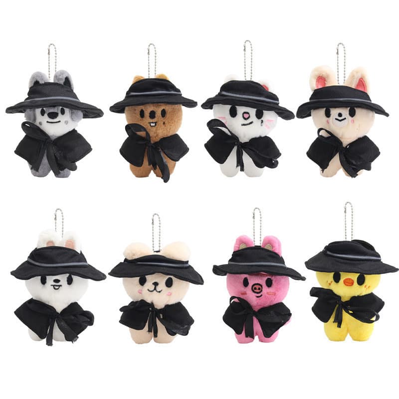 Brinquedo de Pelúcia SKZOO, Boné Stray Kids, Brinquedo de Pelúcia, Chaveiro, Pingente 8V2J