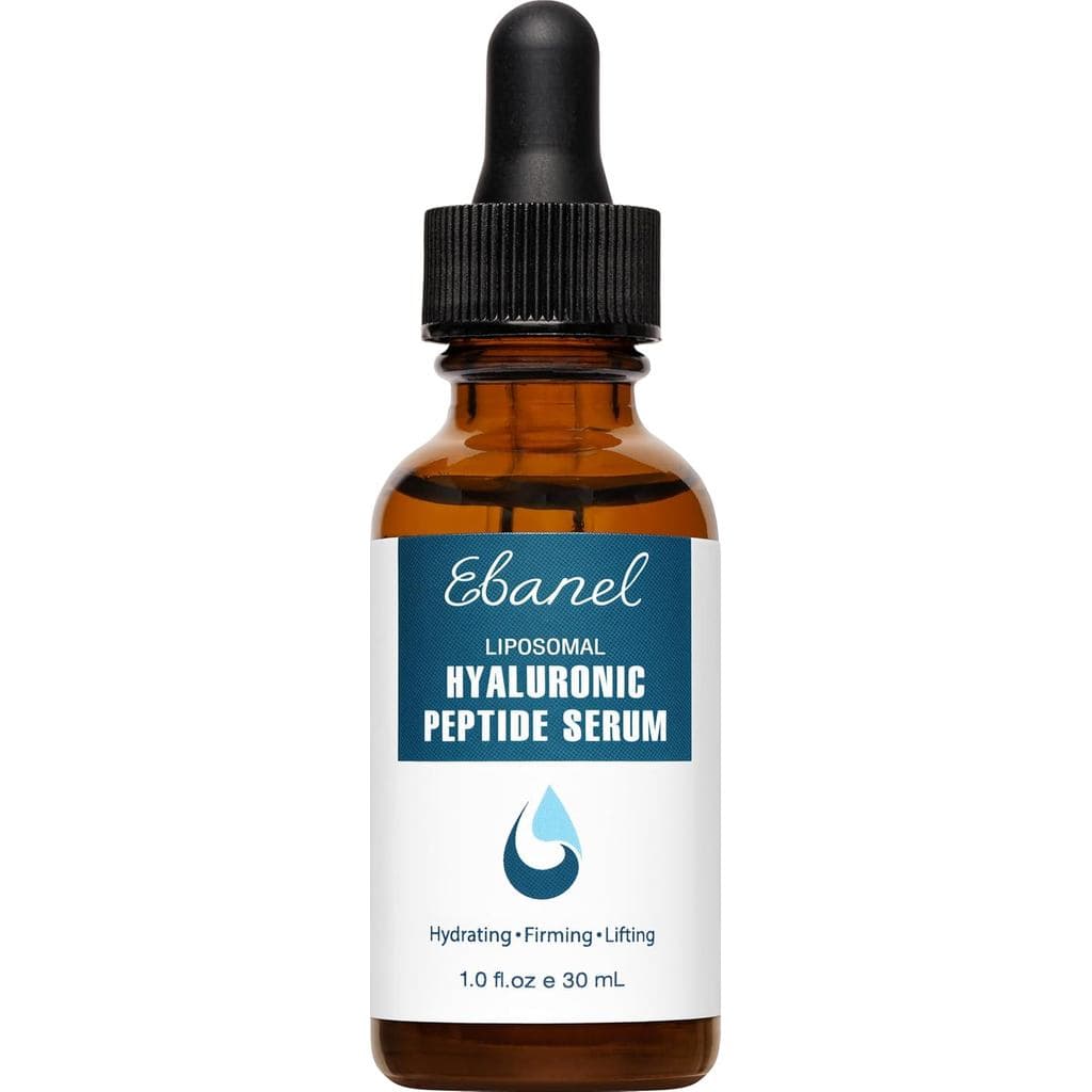 Sérum Facial de Ácido Hialurônico Ebanel com Peptídeos, Niacinamida e Vitamina C |   Sérum Facial Hidratante Antienvelhe