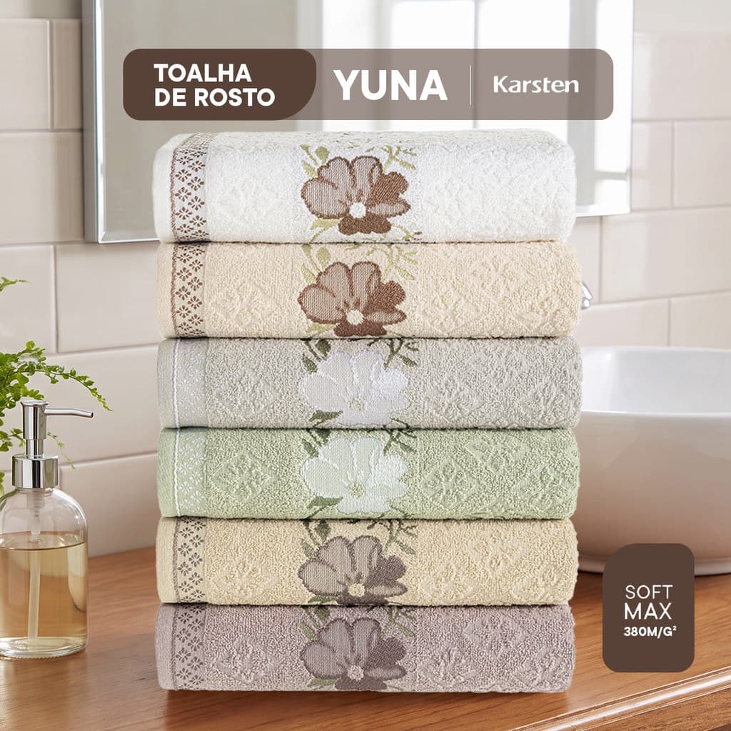 Toalha de Rosto Karsten Yuna Avulsa 430g/m² Algodão