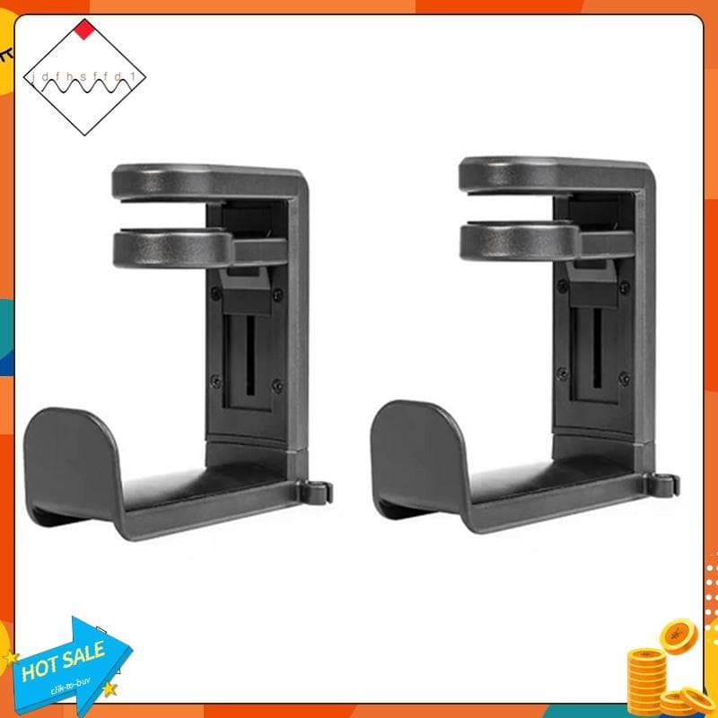 [Promover J] Gancho De Suspensão Suporte Para Fone De Ouvido 2 Unidades Sem Perfuração Clipe De Mesa Giratório De 360 Gr