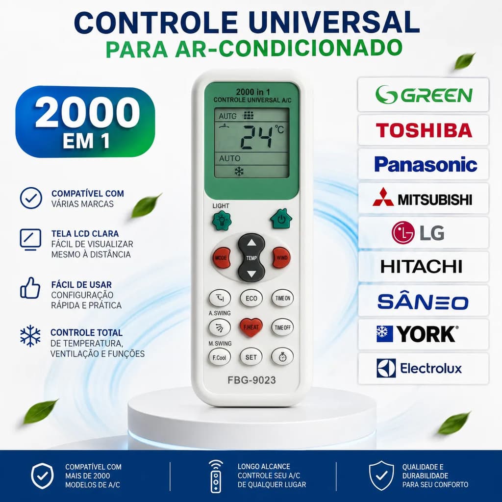 Controle Remoto Universal Compativel Com Ar-condicionado