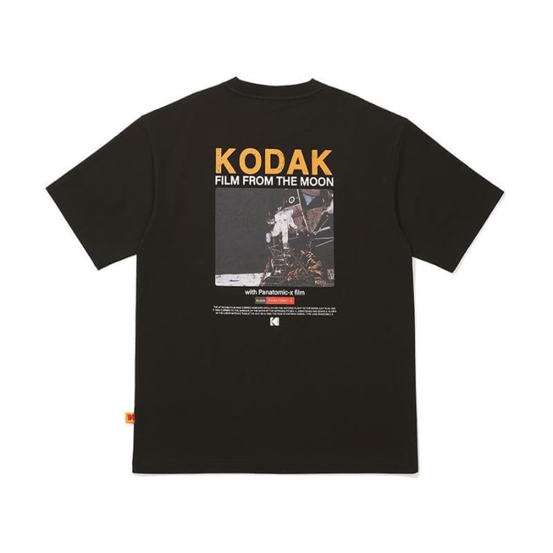 Kodak Marca Na Moda Topo Tripulação Pescoço Manga Curta 100 % Algodão Macio Premium Camiseta Roupas Versáteis Masculinas