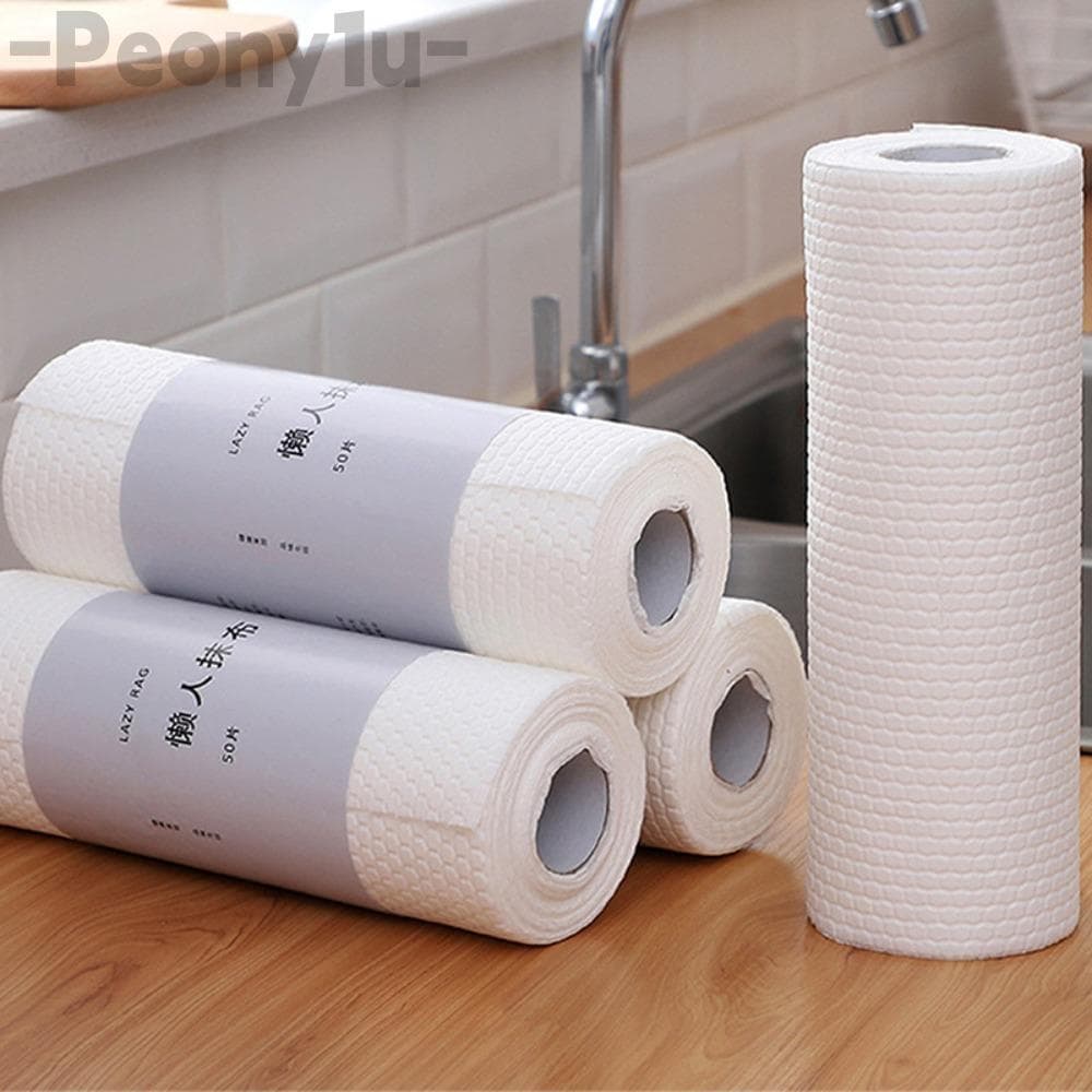 Papel De Cozinha PEONY , Tecido Absorvente Não Espesso Para Remoção De Óleo , Toalhetes De Limpeza