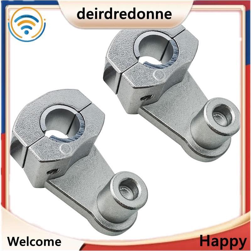 2 Pçs 2-Polegada Universal Motocicleta Pivô Guiador Risers-Braçadeira De Liga Para 7/8 " 22mm E 1-1 28mm , Prata