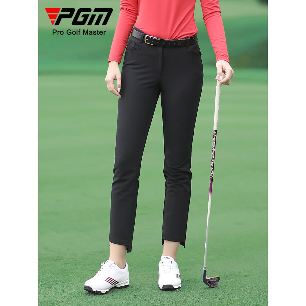 Calças femininas de golfe outono calças de bola femininas compridas roupas casuais tornozelo comprimento calças e