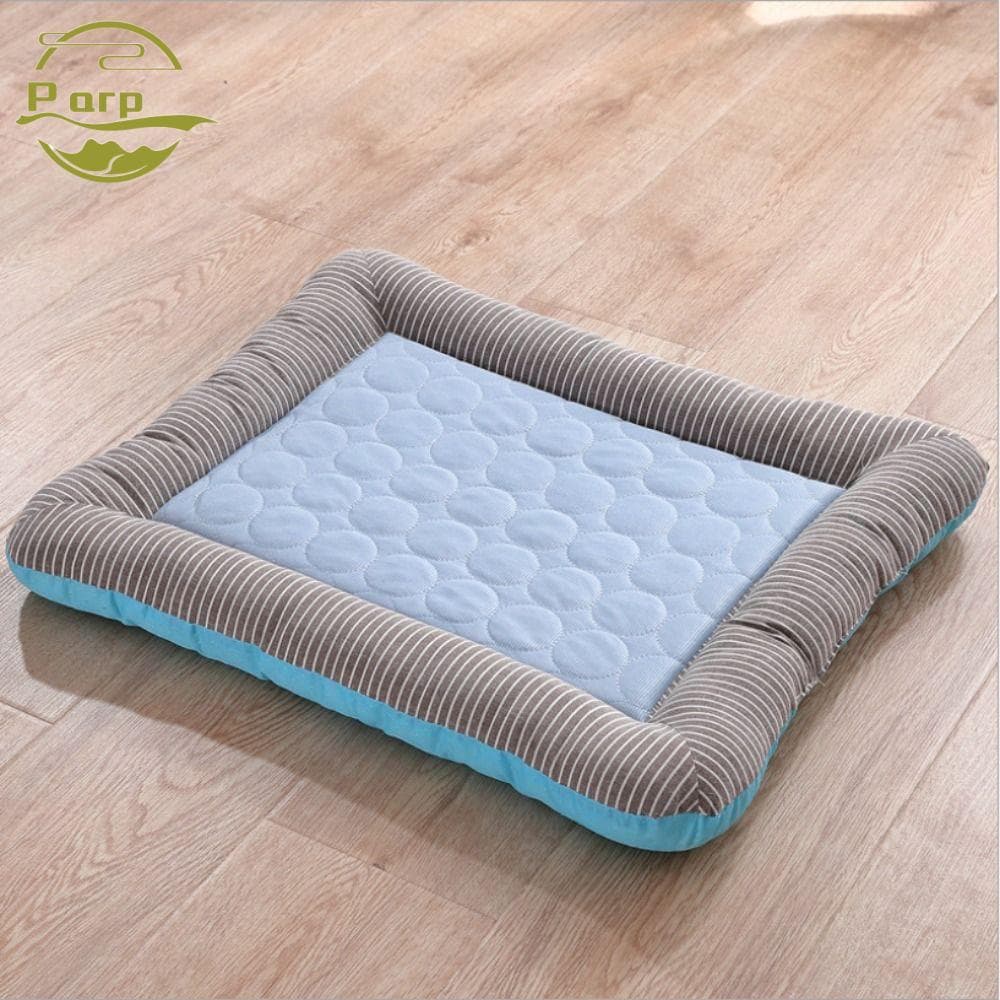 PARPERTY1 Cama Com Almofada De Resfriamento Para Cães E Gatos , Material Macio De Seda Gelada Filhotes Gatinhos , Tapete