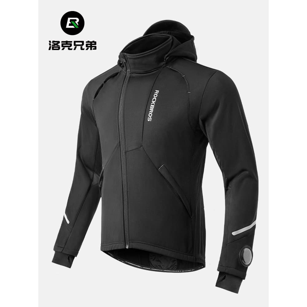 Rock Brothers Camisa de Ciclismo Top Outono Inverno Lã À Prova de Vento Quente Bicicleta de Estrada Ciclismo Jaqueta Esp