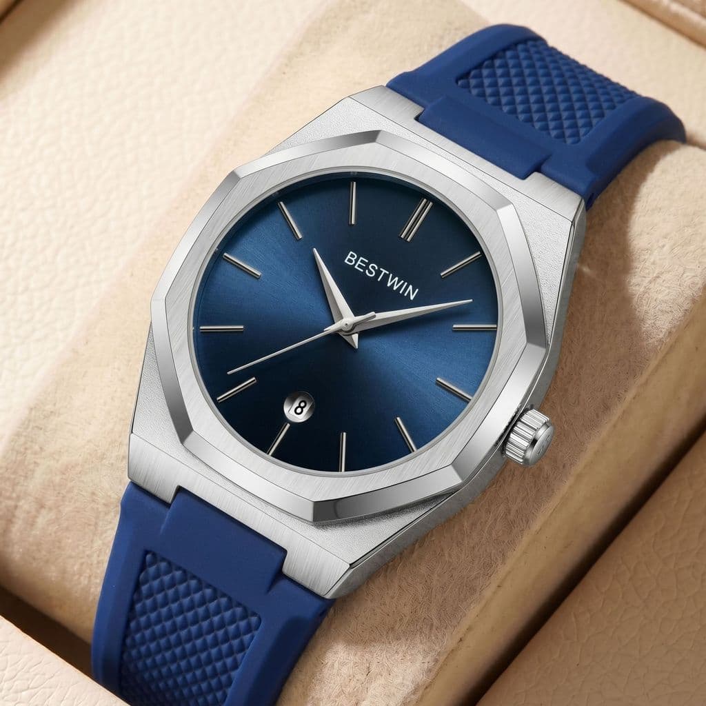 Pulseira de Silicone relógio de quartzo relógio masculino atacado Bosterton BESTWIN calendário moda relógio masculino