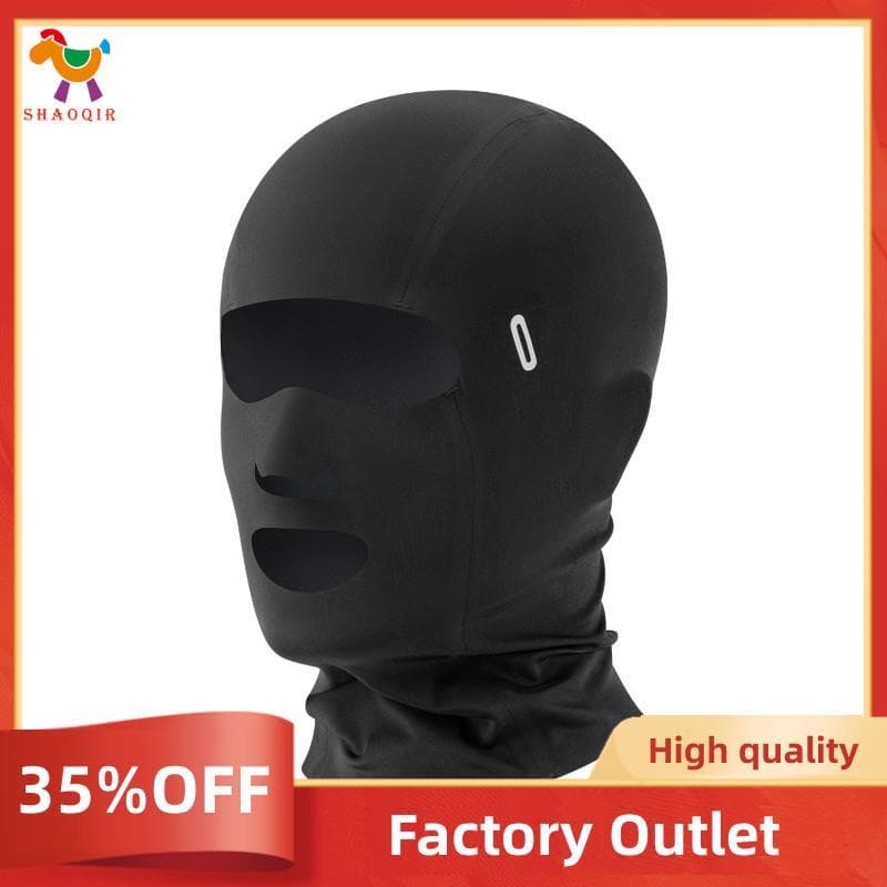 Proteção Solar De Seda Gelo Ciclismo Capa Facial Completa Máscara Resfriamento Pescoço Gaiter Rosto Respirável Para Moto