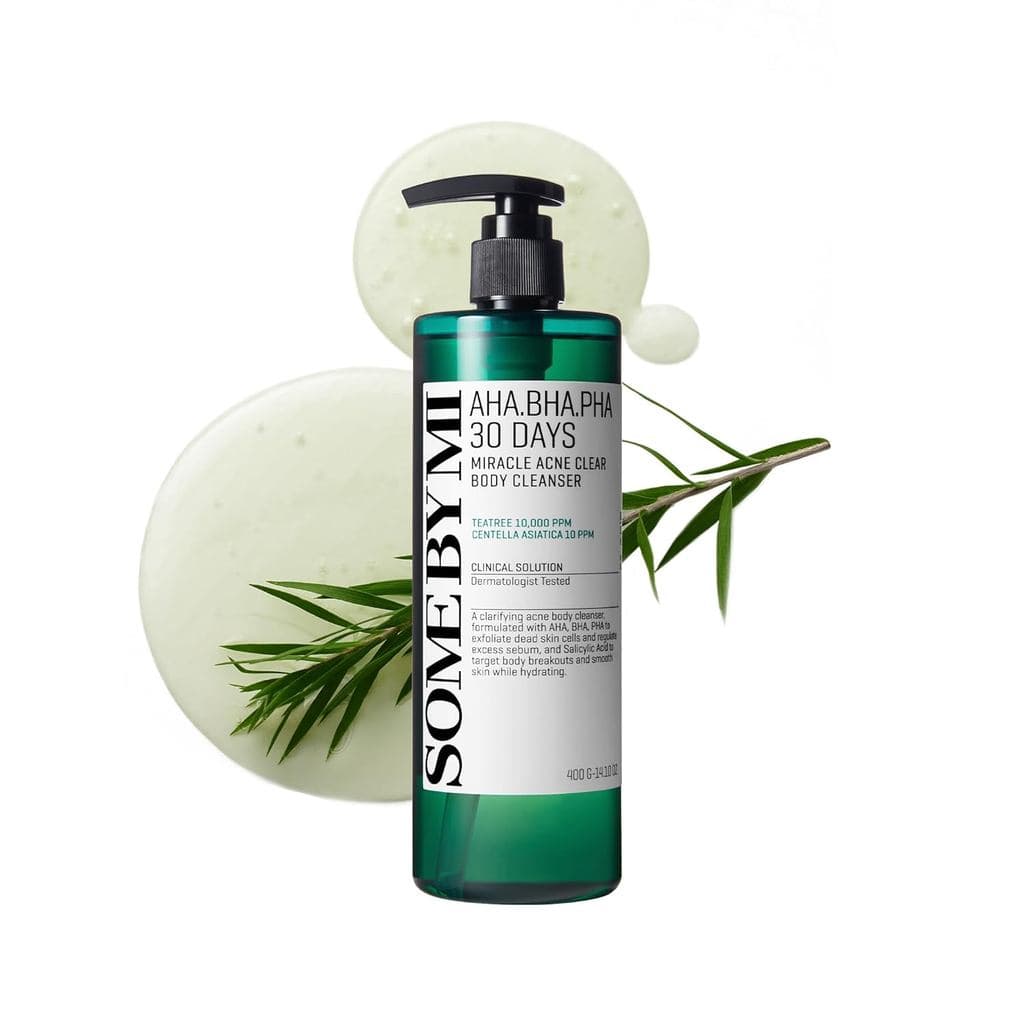 SOME BY MI AHA BHA PHA 30 Days Miracle Acne Clear Body Cleanser 13.5oz – Sabonete Líquido Corporal para Acne com Ácido S