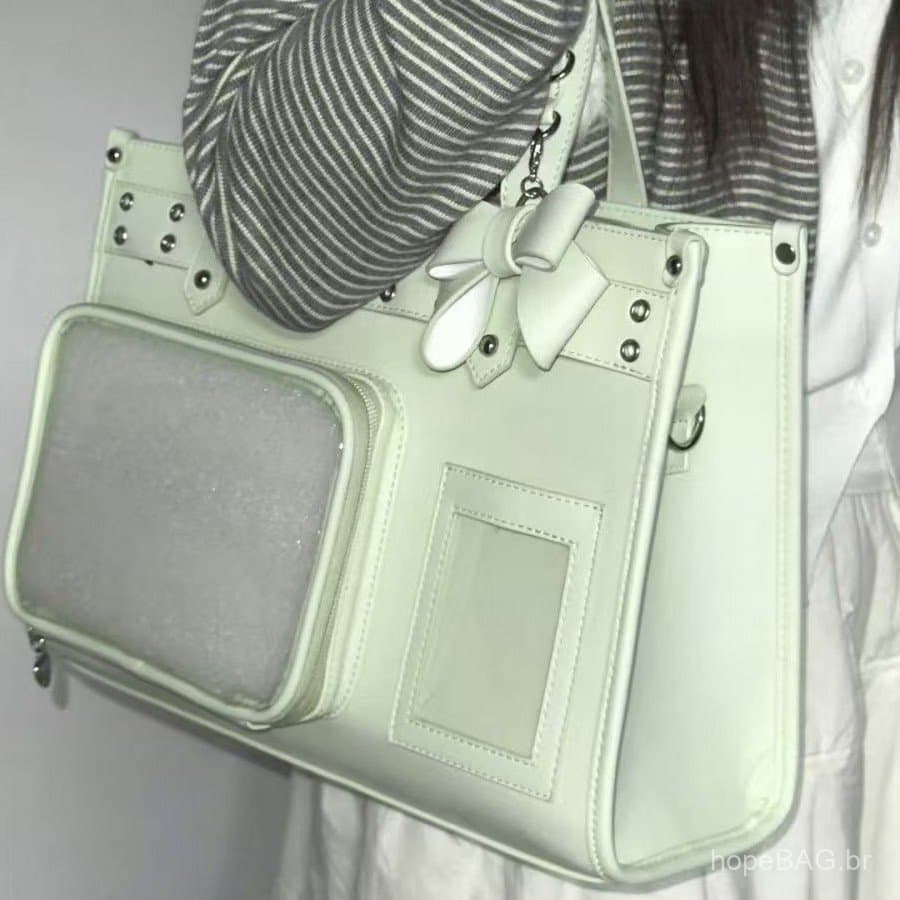 Bolsa feminina de estilo coreano, modelo novo, para fãs, adequada para shows, com compartimentos ocultos para pequenos o