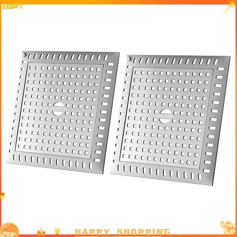 Capa De Ralo De Chuveiro De 4.8 " Em Aço Inoxidável E Silicone Para Ralos Pisos De Banheiro , 2 Pacotes De Rolha De Filt
