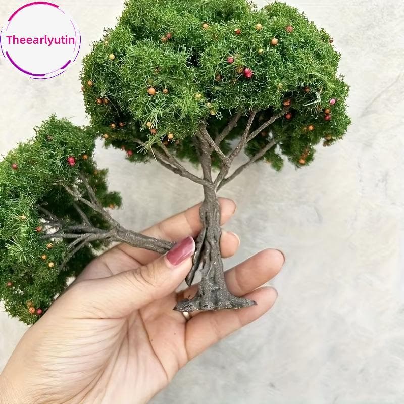 theearlyutin 1 Peça DIY Árvores Frutíferas Decoração De Paisagem Em Miniatura Mesa De Areia Modelo De Construção Realist