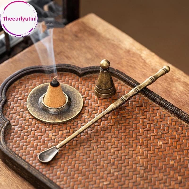 theearlyutin Liga Incenso Cone Fazendo Kit De Alta Qualidade Durável Construção Com Colher Para Casa Yoga Meditação Rela