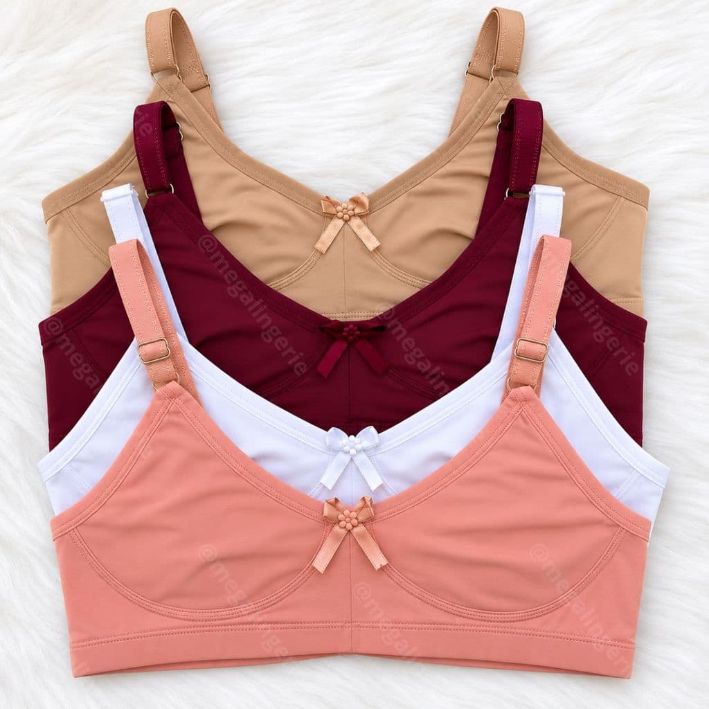 Kit 2 Sutiã Plus Size Reforçado Sem Bojo Soutien Sustentação - Sutia Plus