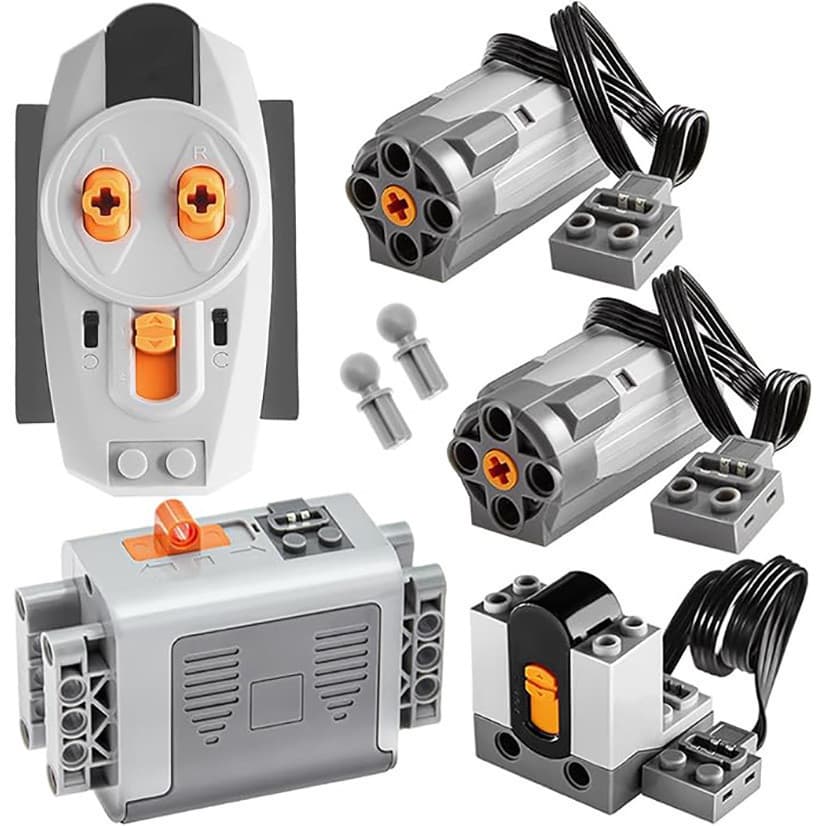 Conjunto de Motores Technic 5 em 1 com Funções de Potência, Brinquedo de Blocos de Montar para Peças MOC 7J84