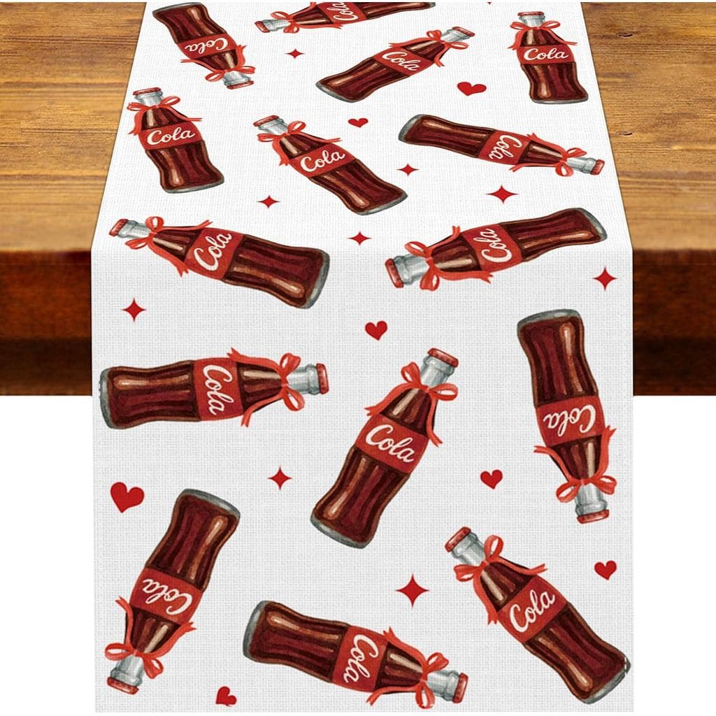 Decorações para Chá de Bebê 'Ela Está Pronta para o Mundo' - Caminho de Mesa Estilo Retrô para Bar de Refrigerantes, Art