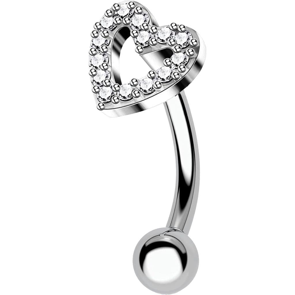 VERAMI Brincos Rook de Titânio 16G G23, Joias Rook para Mulheres, Titânio F136, Piercing de Sobrancelha Rook em Forma de