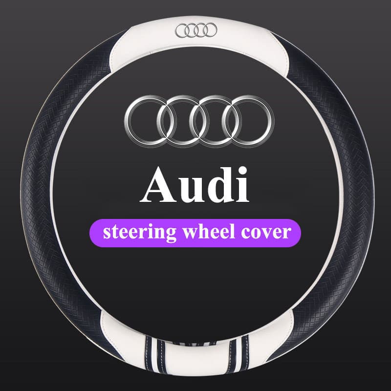 Aplicável à capa do volante Audi A6L, A4L, A3, A5, A7, A8L, Q3, Q5, Q7, TT, capa para manopla de carro, acessórios para