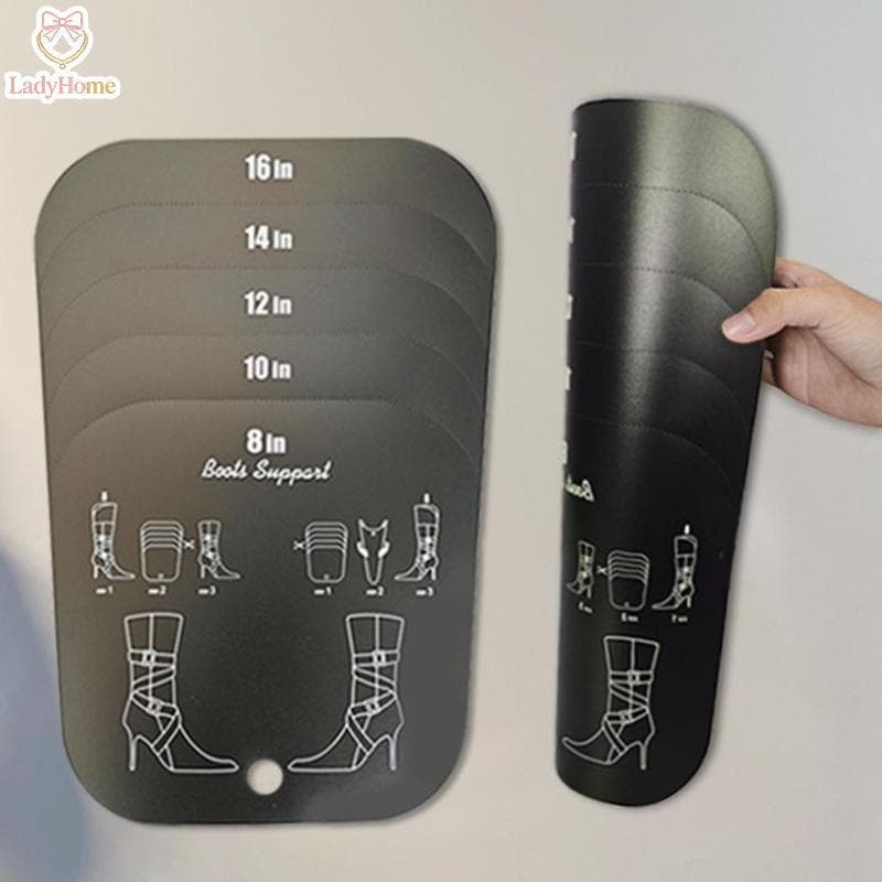 LADYH 1 Pçs Branco/Bla Boot Shaper Suporte Forma Inserções De Bota Alta Manter Botas De Tubo Para Mulheres Homens Plásti