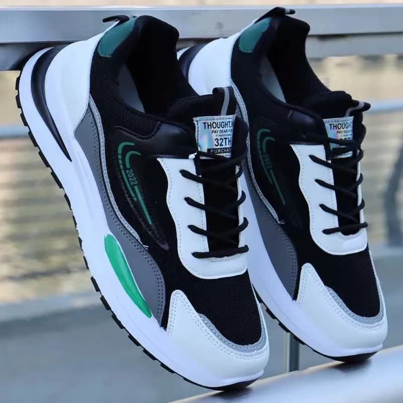 Novos sapatos masculinos, novos tênis esportivos de malha respirável, sapatos casuais leves, tênis de corrida com sola m