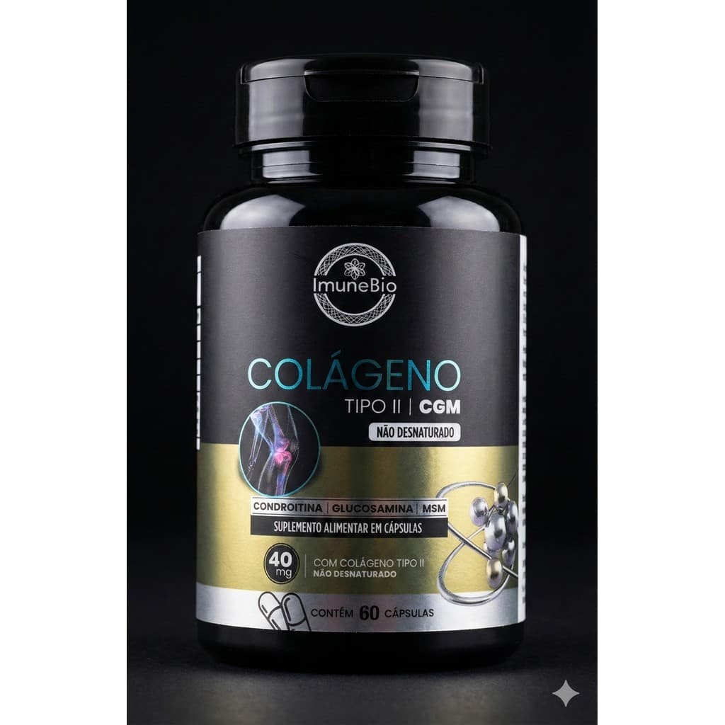Colágeno Tipo 2 CGM + Glucosamina + Condroitina + MSM 60 Caps; Premium (1)