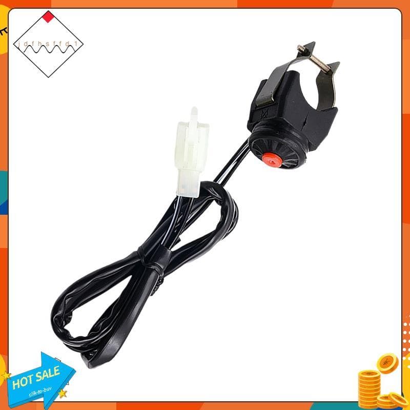 [Promover J] Motocicleta Pit Dirt Bike Motocross Kill Horn Switch Botão Momentâneo Vermelho