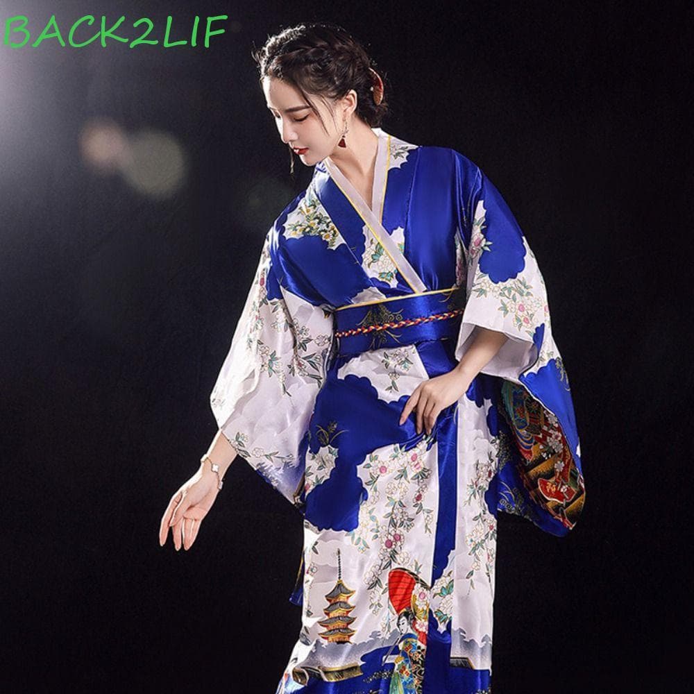 BACK2LIF Sakura Menina Quimono Vestido , Cosplay Traje Estilo Japonês Tradicional , Elegância