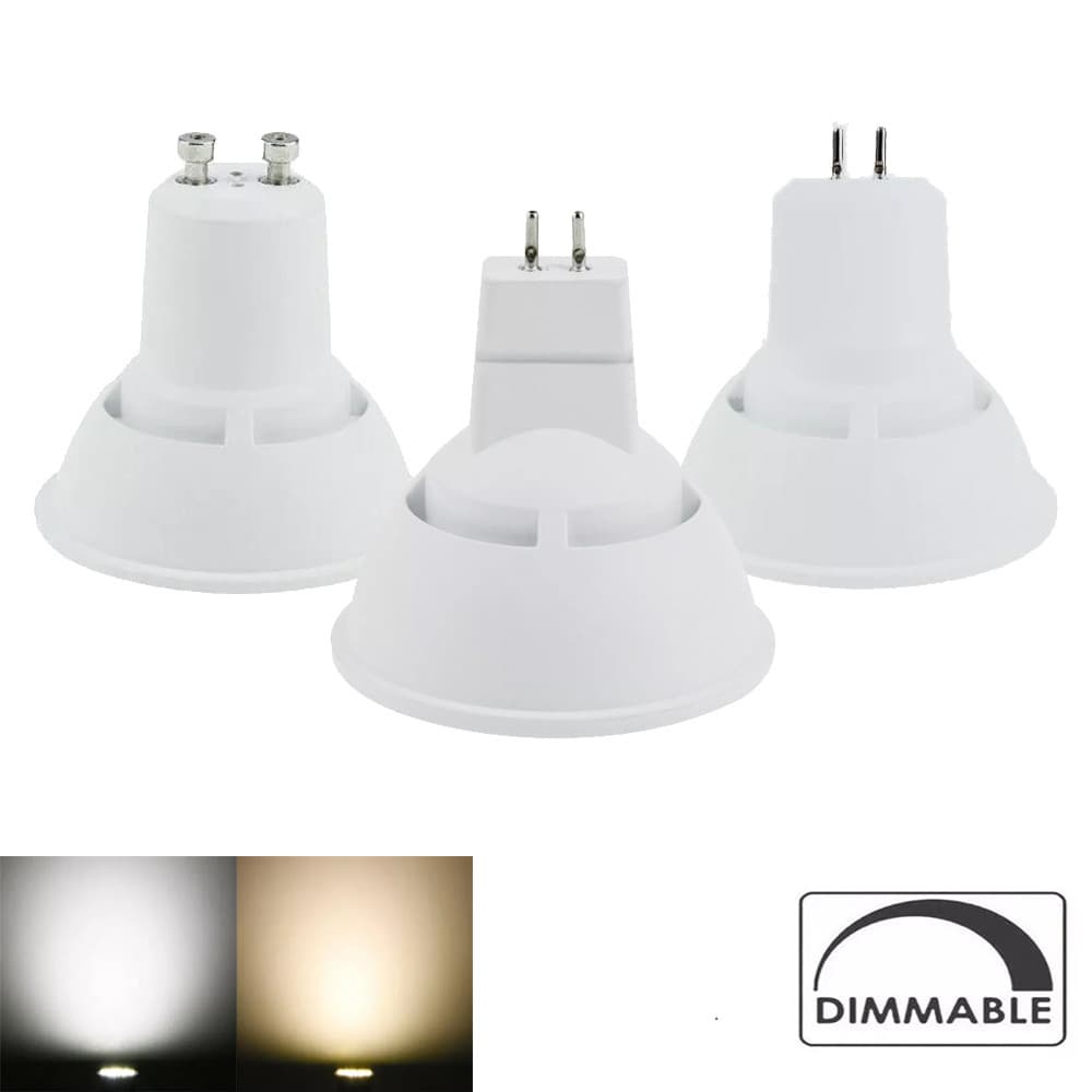 Refletores LED GU10 MR16 GU5.3 Iluminação 220V Pequenas Lâmpadas Noturnas 10W Reguláveis Lâmpadas Decorativas para Quart