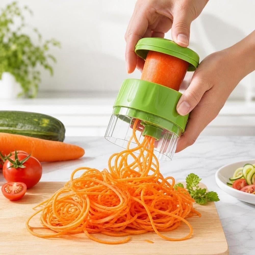 Fatiador De Vegetais MXFASHIONE , Espiral De Frutas Portátil Fácil De Limpar , Espiralizador De Alimentos Ajustável