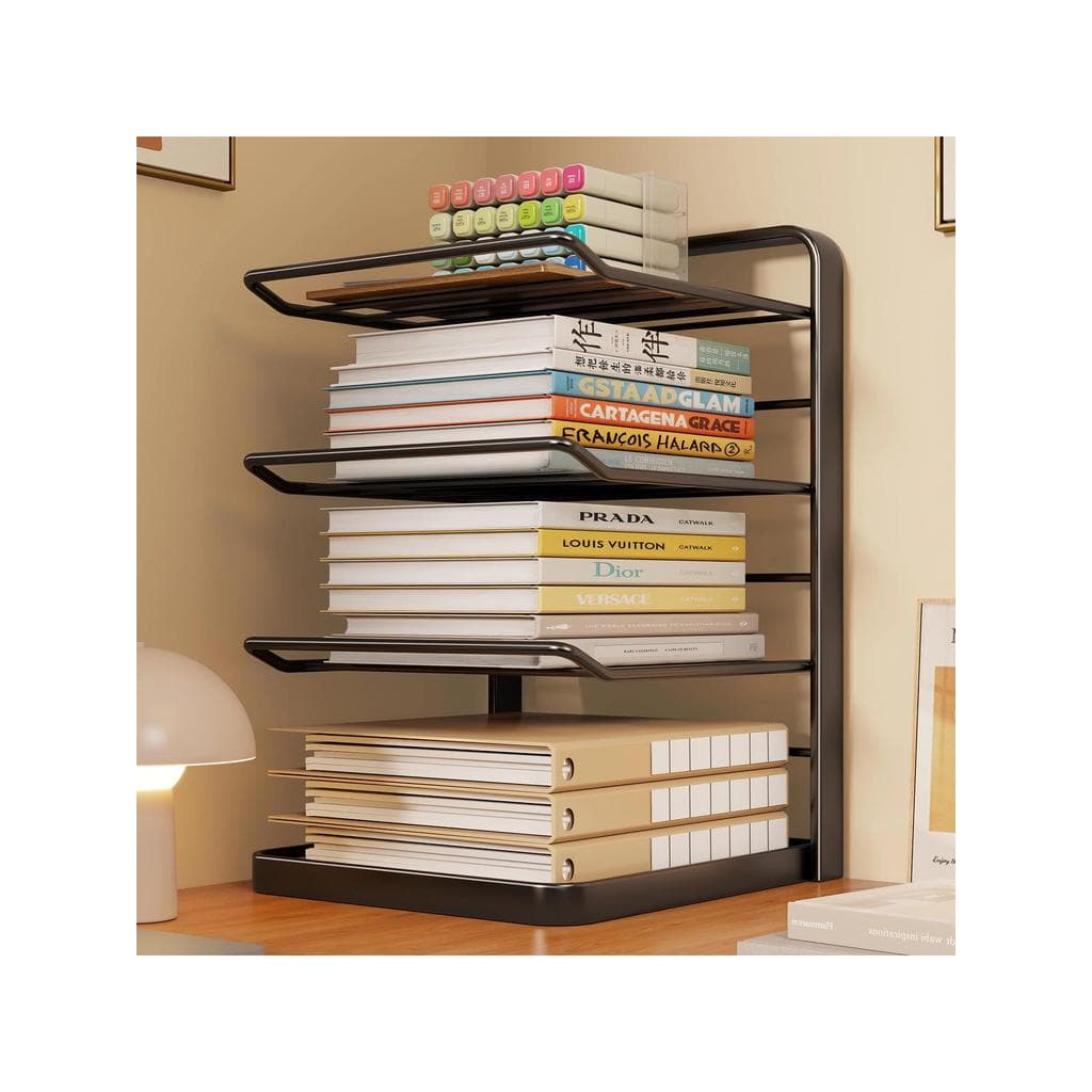 Assunto classificação rack Multi-camada livro rack de armazenamento estudante desktop livro suporte colocação rack deskt