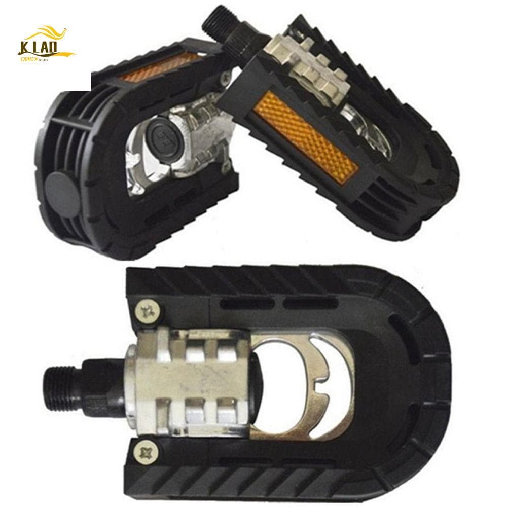 Pedal De Bicicleta KLAOSD , Pedais De Mountain Bike De Liga De Alumínio Com Rosca De 14 Mm , Dobrável Para Economia De T
