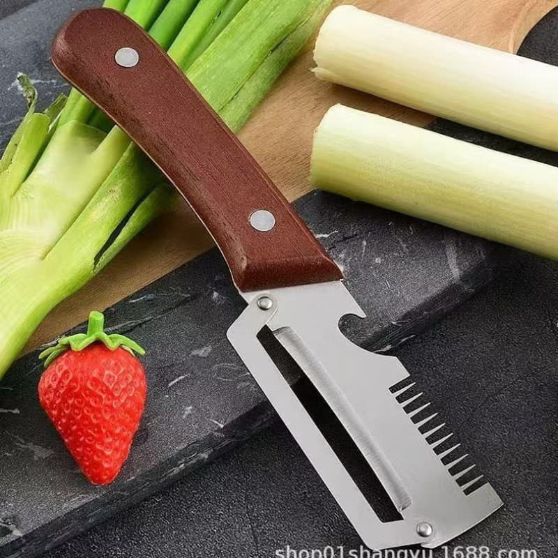 Faca multifuncional para descascar, descascador de aço inoxidável, utensílio de cozinha específico para frutas, faca par