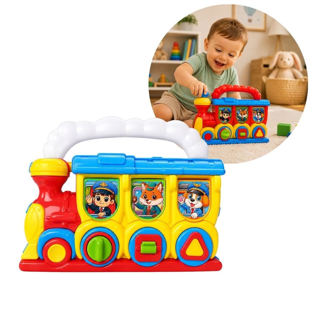 Brinquedo Interativo Trem Aprender 123 Happy Train Bebê