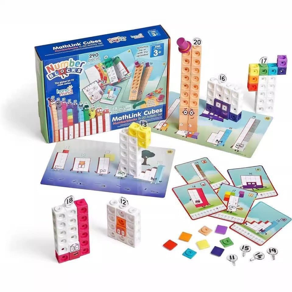 Estoque pronto Últimos blocos numéricos Mathlink Cubes-11-20 Aprendizagem Evento Jogo Presentes
