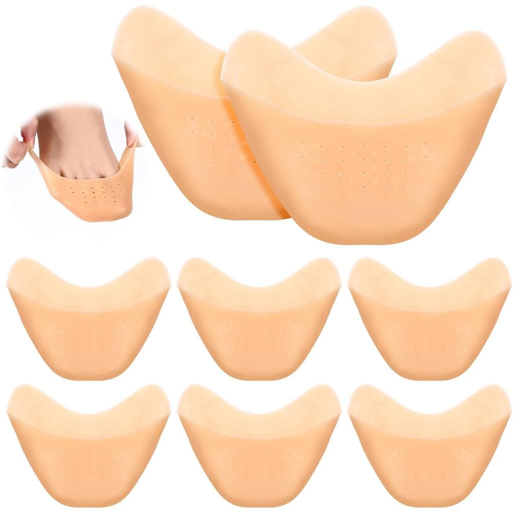 Protetores de Dedos de Silicone para Mulheres e Homens, 8 Peças de Almofadas de Gel para Dedos com Furos Respiráveis par