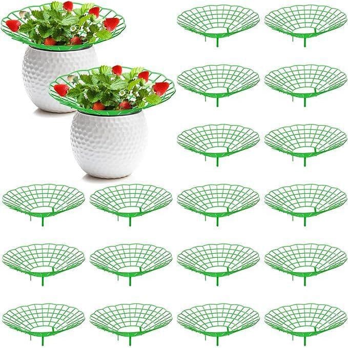 Suporte para plantas, ferramentas de jardinagem, suporte para vasos de morangos, suporte para cultivo de vegetais, bande