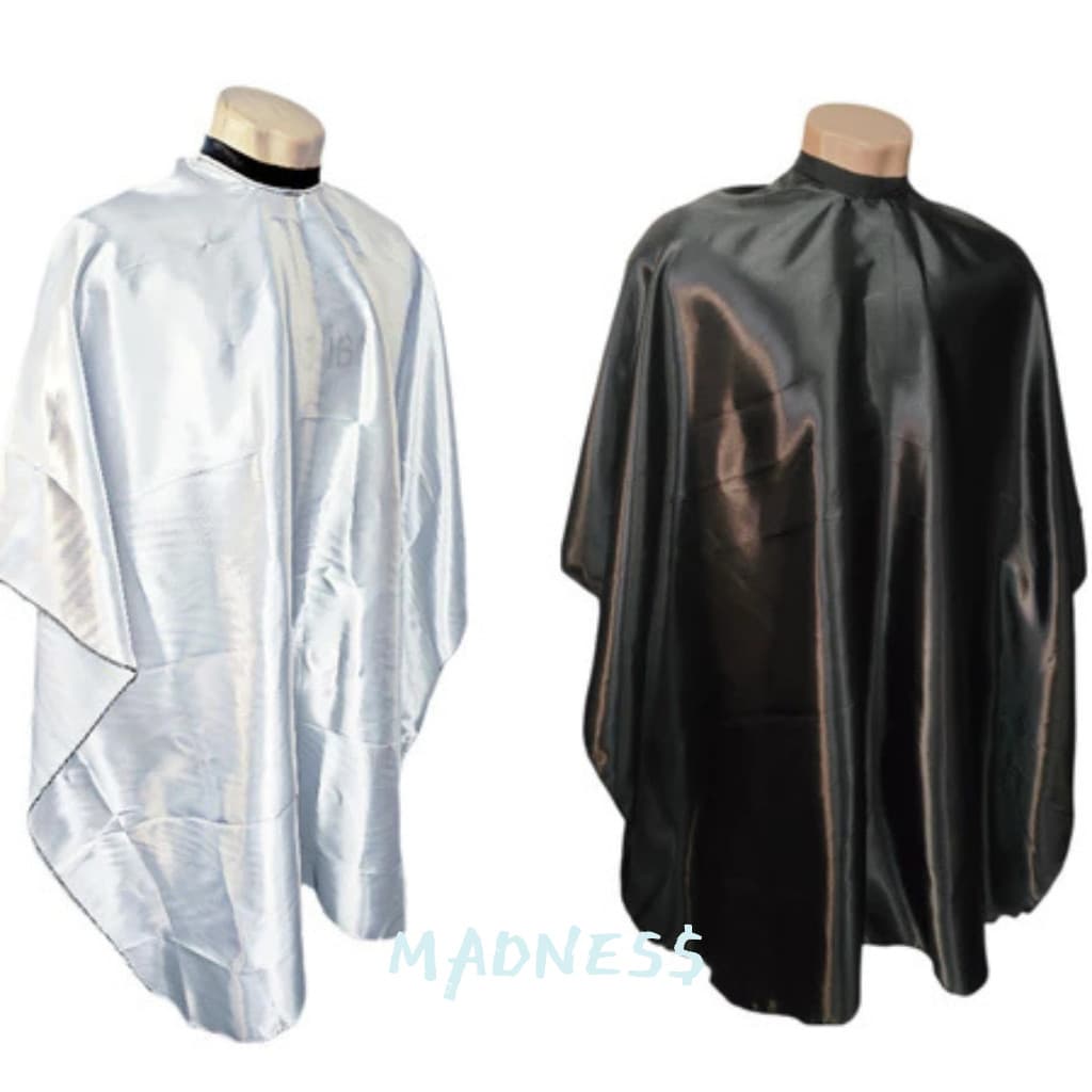 Kit 2 Capas de Corte Cabeleireiro Cetim com Zíper Profissional Barbeiro